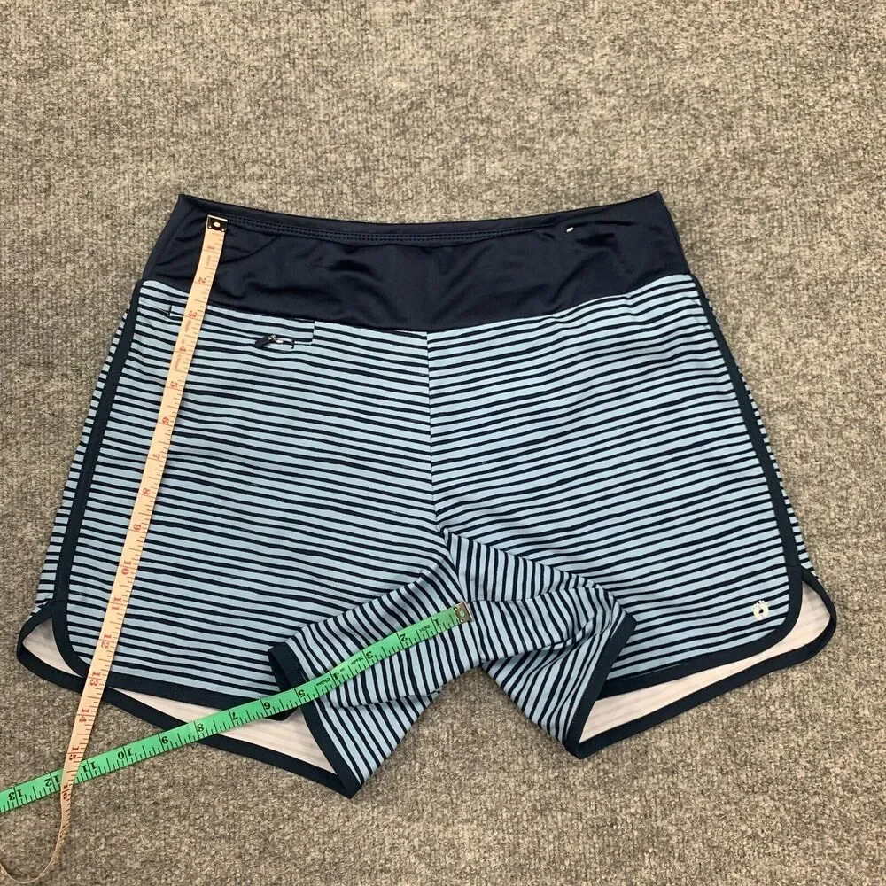 Hang Ten Swim Short Womens XS Extra Small UV Protect UPF 50+ Striped Pull On